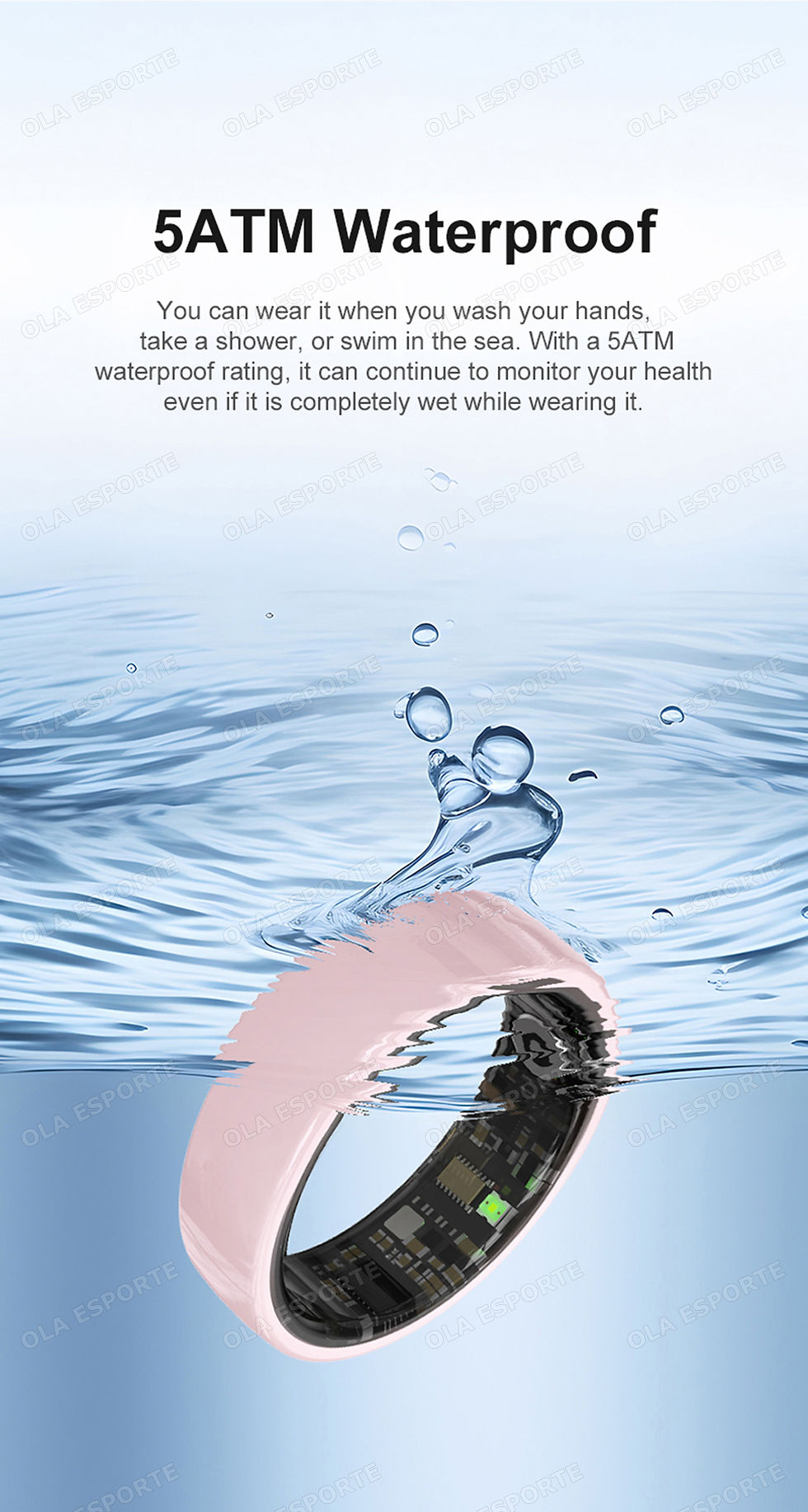 Thumbnail: Smart Couple Ring Bluetooth Connection Multiple Sports Modes Pedometer Fitness R