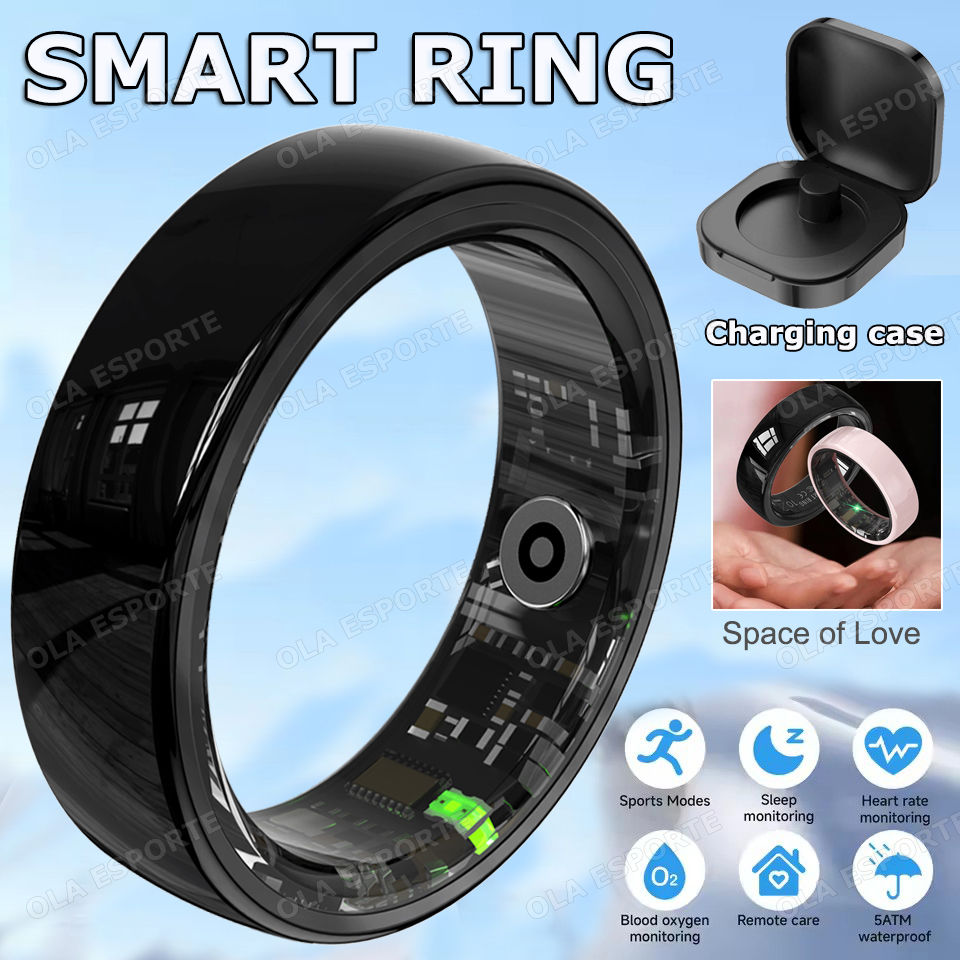 Thumbnail: Smart Couple Ring Bluetooth Connection Multiple Sports Modes Pedometer Fitness R