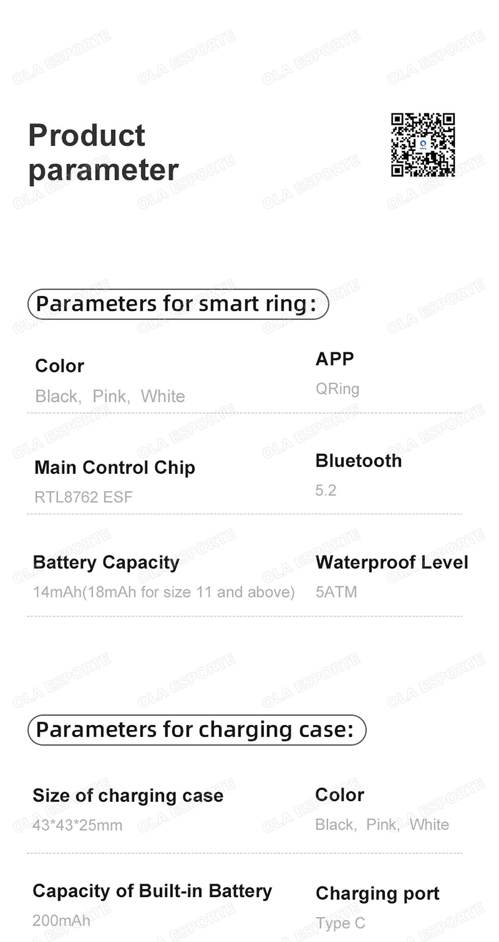 Thumbnail: Smart Couple Ring Bluetooth Connection Multiple Sports Modes Pedometer Fitness R