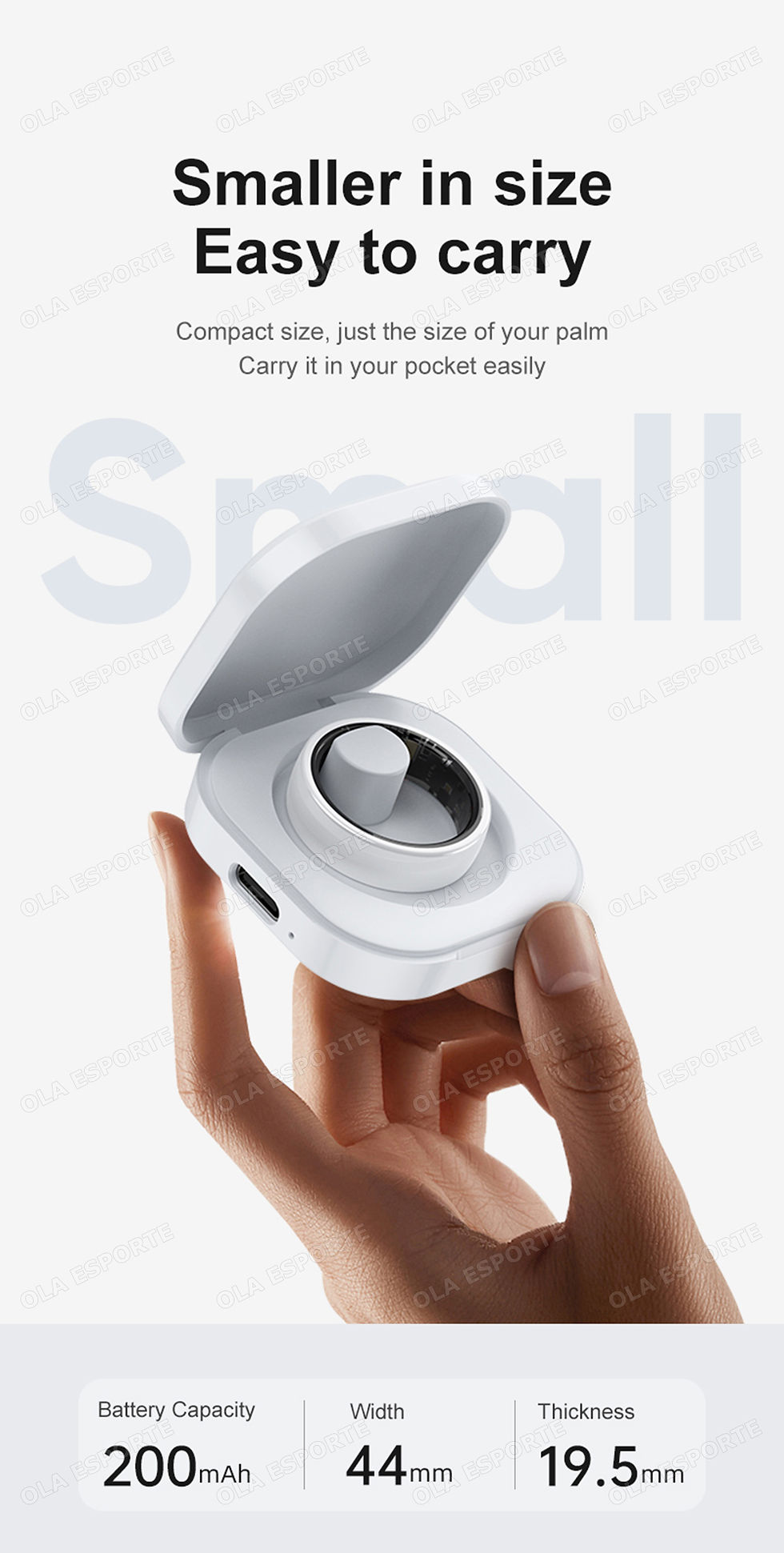 Thumbnail: Smart Couple Ring Bluetooth Connection Multiple Sports Modes Pedometer Fitness R
