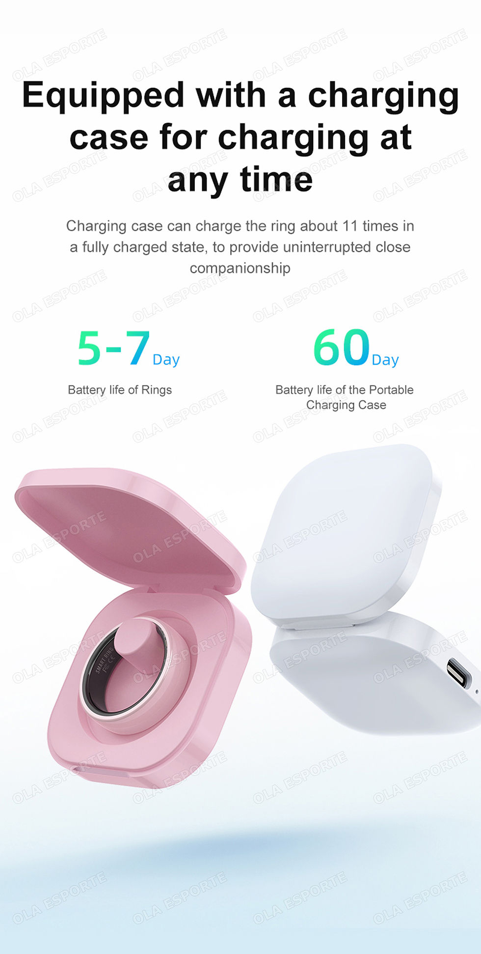 Thumbnail: Smart Couple Ring Bluetooth Connection Multiple Sports Modes Pedometer Fitness R