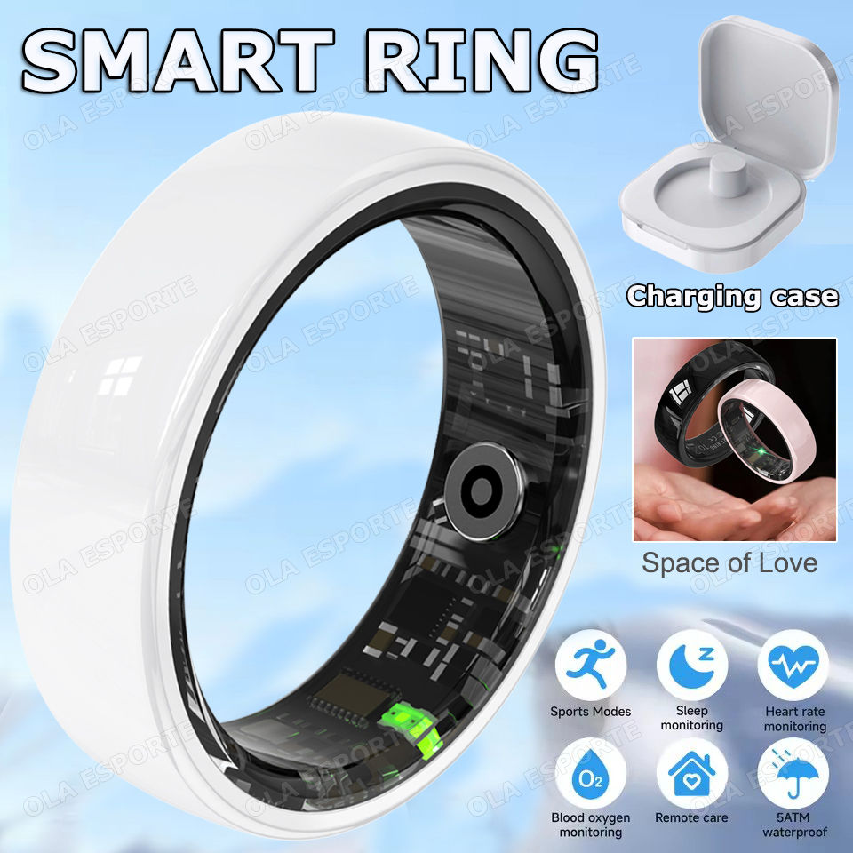 Thumbnail: Smart Couple Ring Bluetooth Connection Multiple Sports Modes Pedometer Fitness R