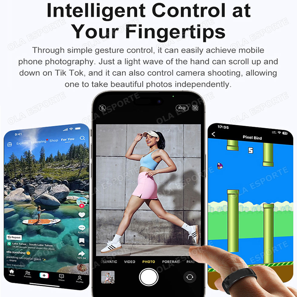 Thumbnail: Smart Couple Ring Bluetooth Connection Multiple Sports Modes Pedometer Fitness R