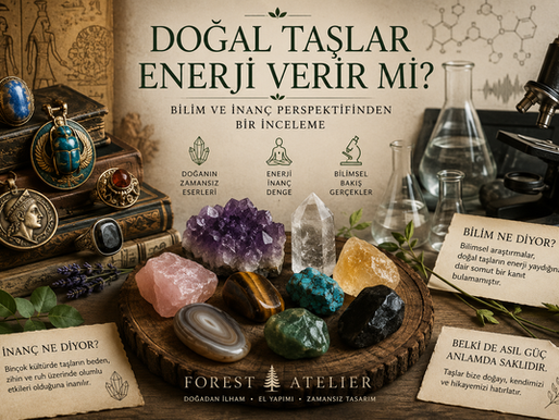Bilimsel ve mineralojik açıdan doğal taşların enerjisi ve gümüş takı tasarımlarında kullanımı