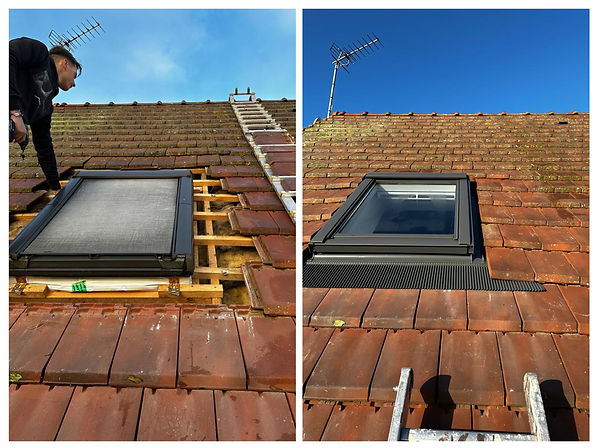 création de fenêtres de toit et pose de velux