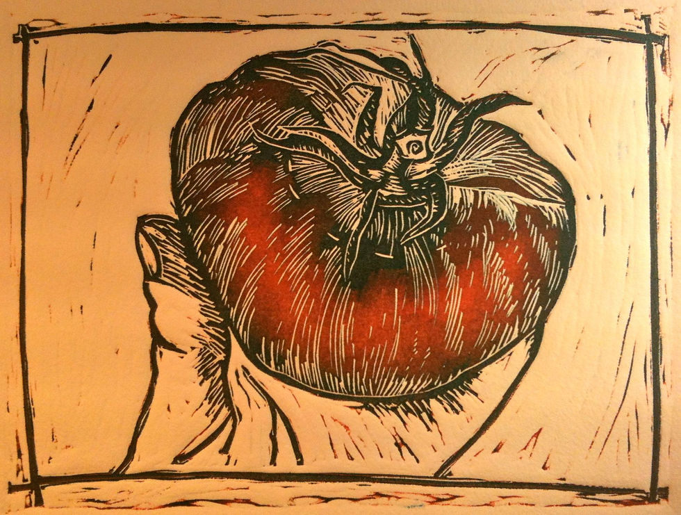 Priscilla Read, Tomato, Monprint