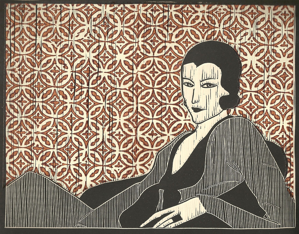 Jeff Thomas, Untitled, Linocut