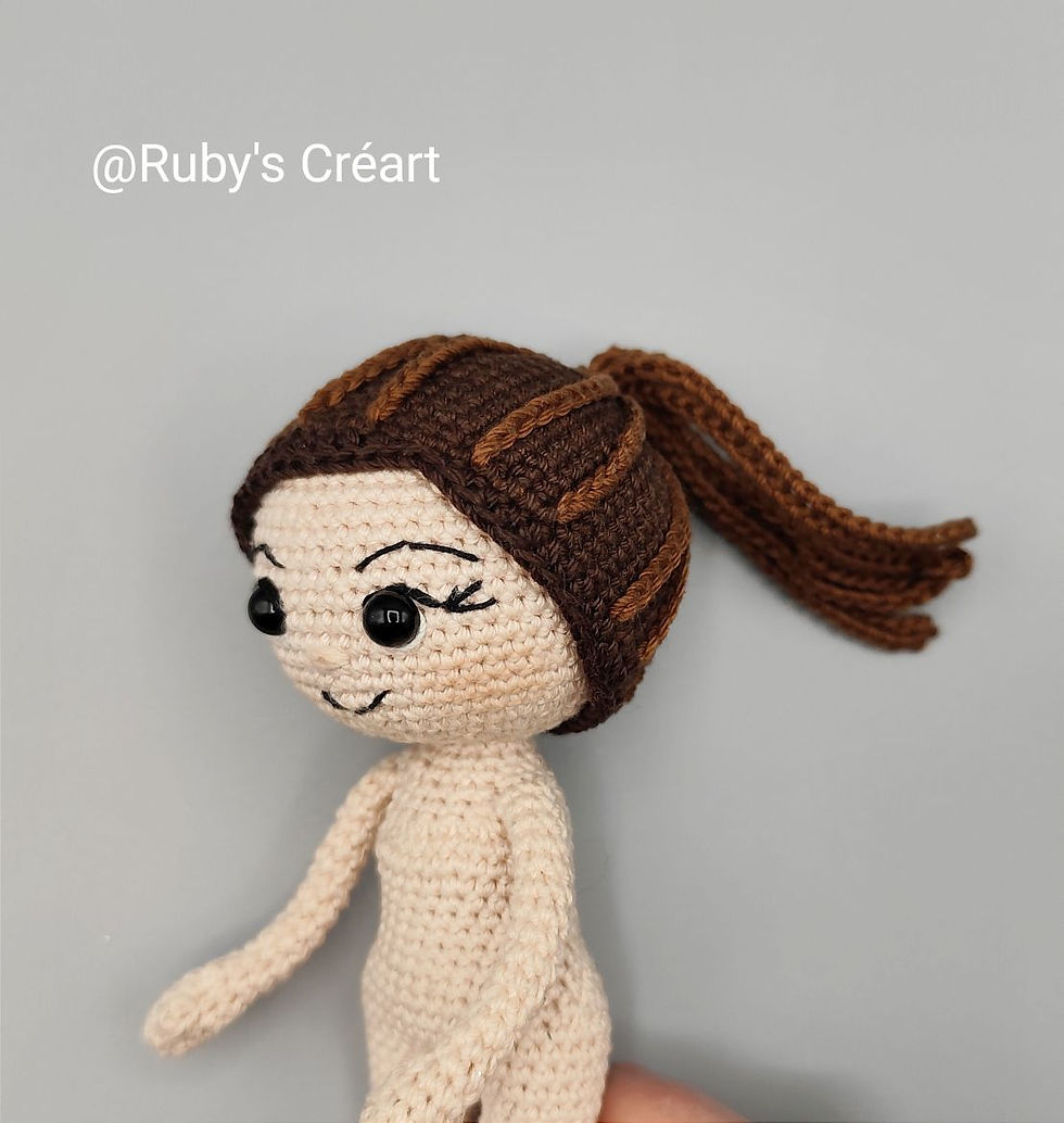 Thumbnail: Tutoriel au crochet Perruque de Andalousite Collection poupée à composer