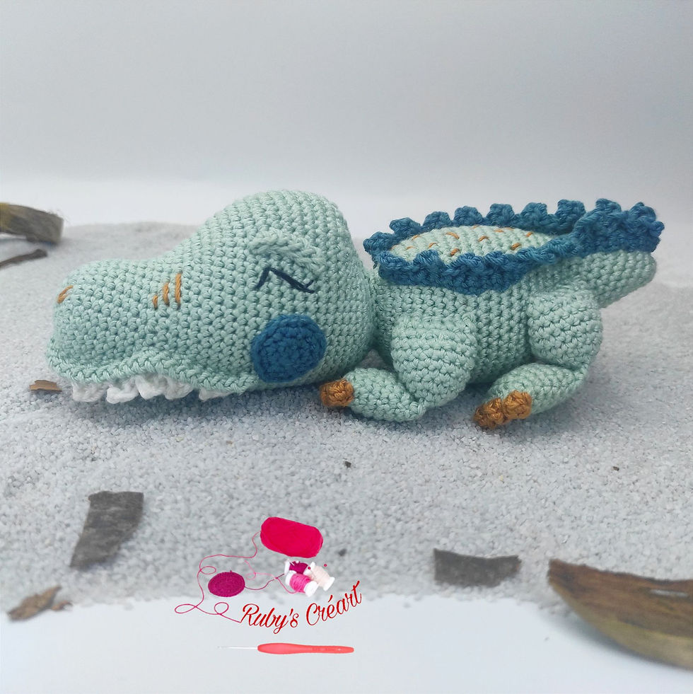 Tutoriel au crochet Peluche Chiko le crocodile