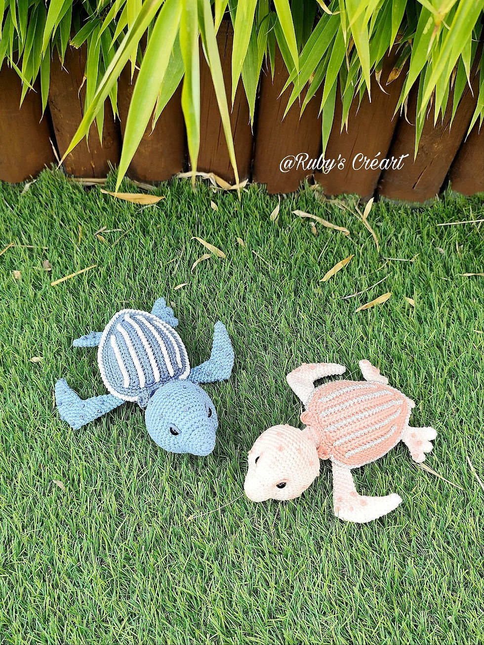 Tutoriel au crochet Blue la tortue luth