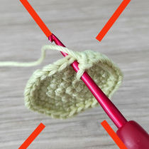 La maille Torse ou maille en X