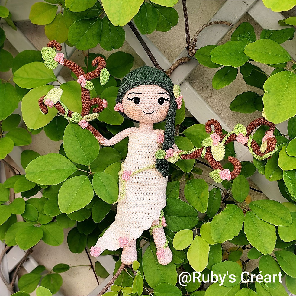 Miniature : Tutoriel au crochet Hespéride la dryade