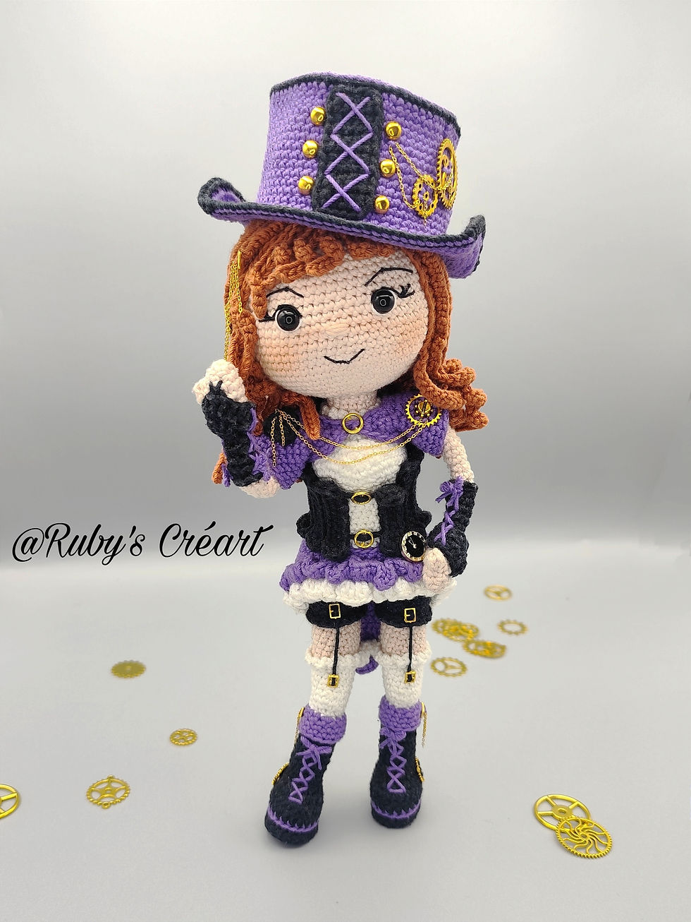 Tutoriel au crochet Almyra la poupée steampunk
