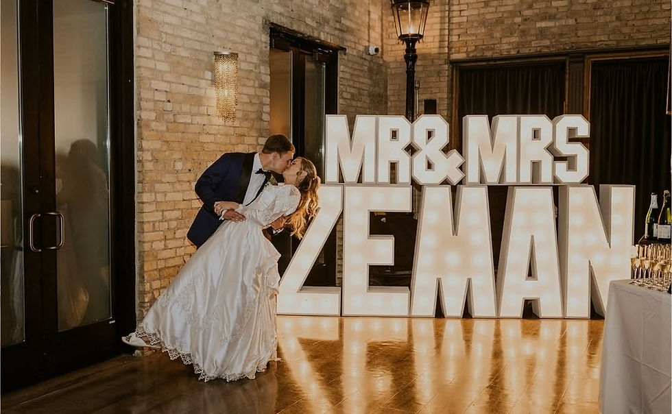 big light up letters for minneapolis area weddings and events twin cities events