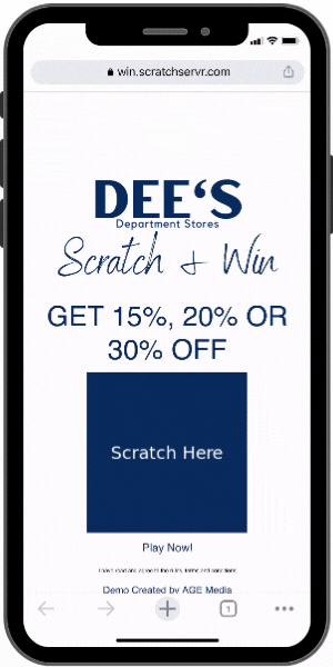 Demo Department Store Digital Scratch-off Card
