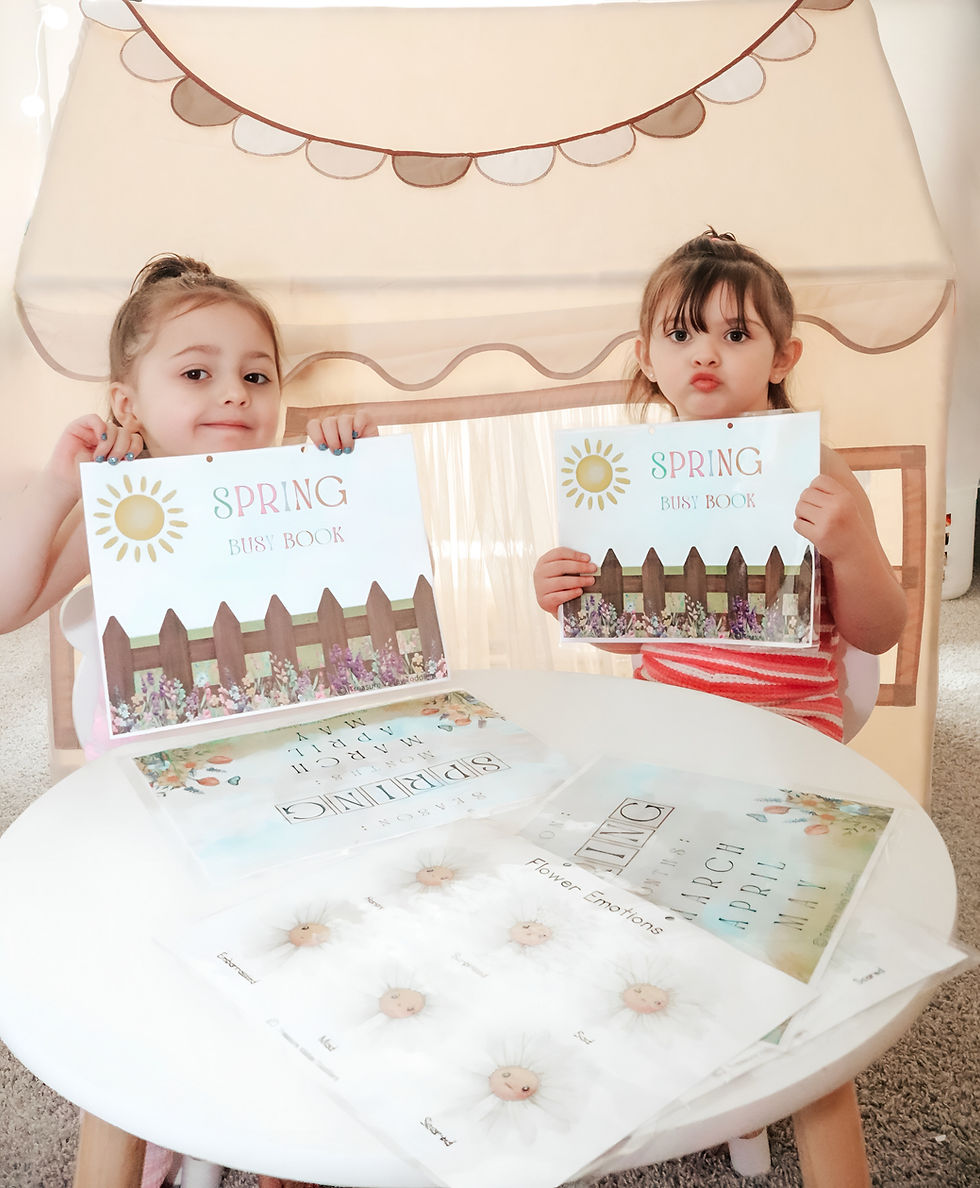 Thumbnail: Spring Busy Book for Toddlers & Preschoolers