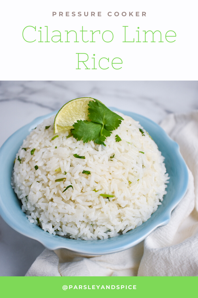Pressure Cooker Cilantro Lime Rice