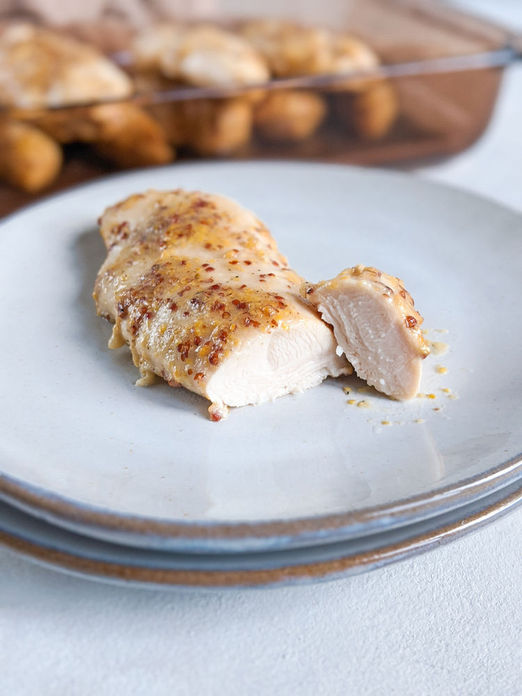 The Juiciest Baked Honey or Maple Mustard Chicken Tenderloins