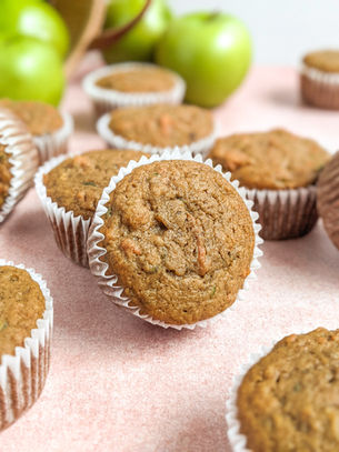 Zucchini, Carrot, and Apple Harvest Muffins (Gluten Free and Dairy Free)
