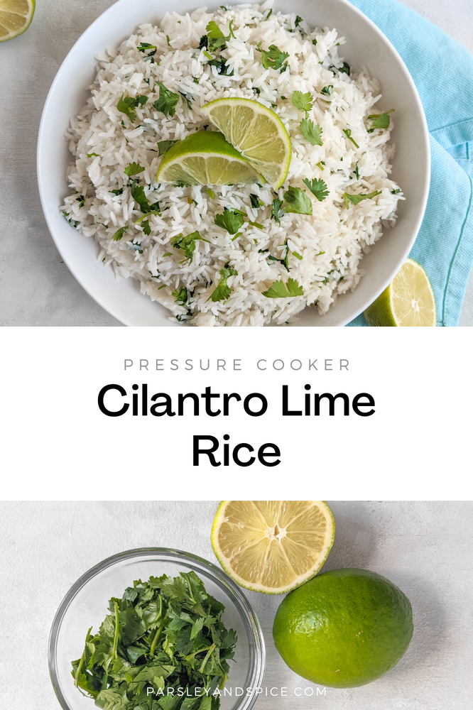 Pressure Cooker Cilantro Lime Rice