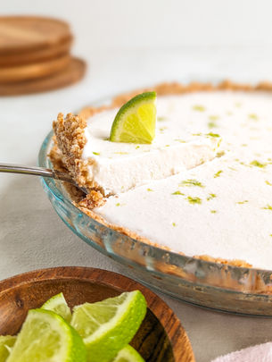 Dairy Free Frozen Margarita Pie with Pretzel Crust