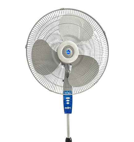 Ventilador de pedestal Man Smart M Blu -0018 Gris de 18" 45cm