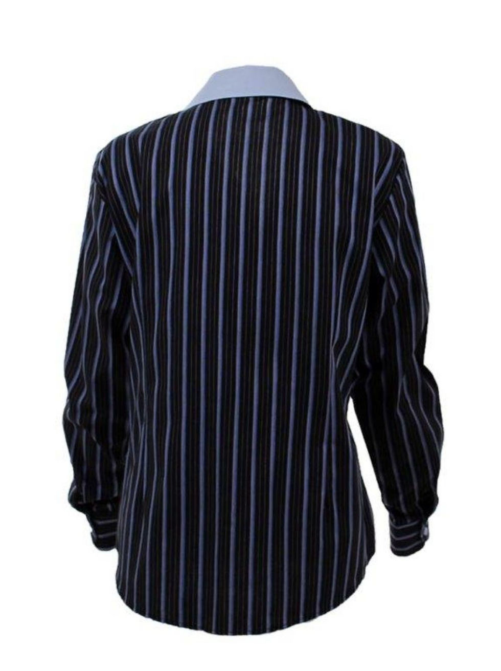 Miniatura: Camisa polo listrada, azul e preta, therelli-moda