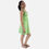 Miniatura: Vestido verde claro curto, modelo casual, therelli-moda