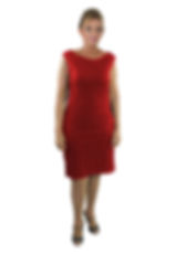 Miniatura: Vestido vermelho casual therelli-moda, elegante e sofisticado