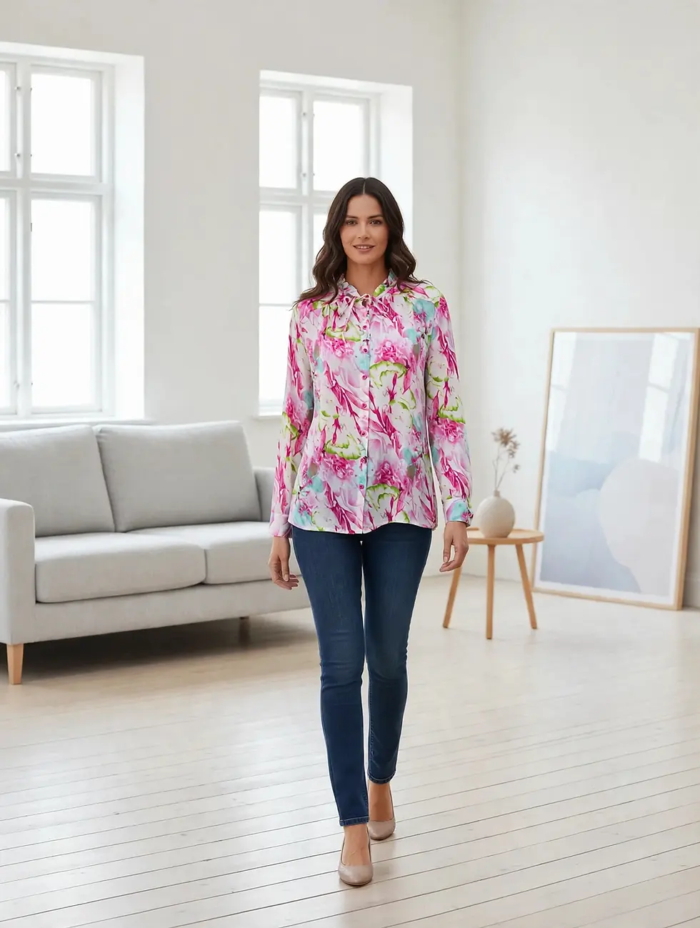 Miniatura: Camisa Bata Feminina
