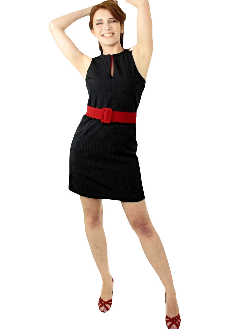 Thumbnail: Vestido Tubinho Risca de Giz