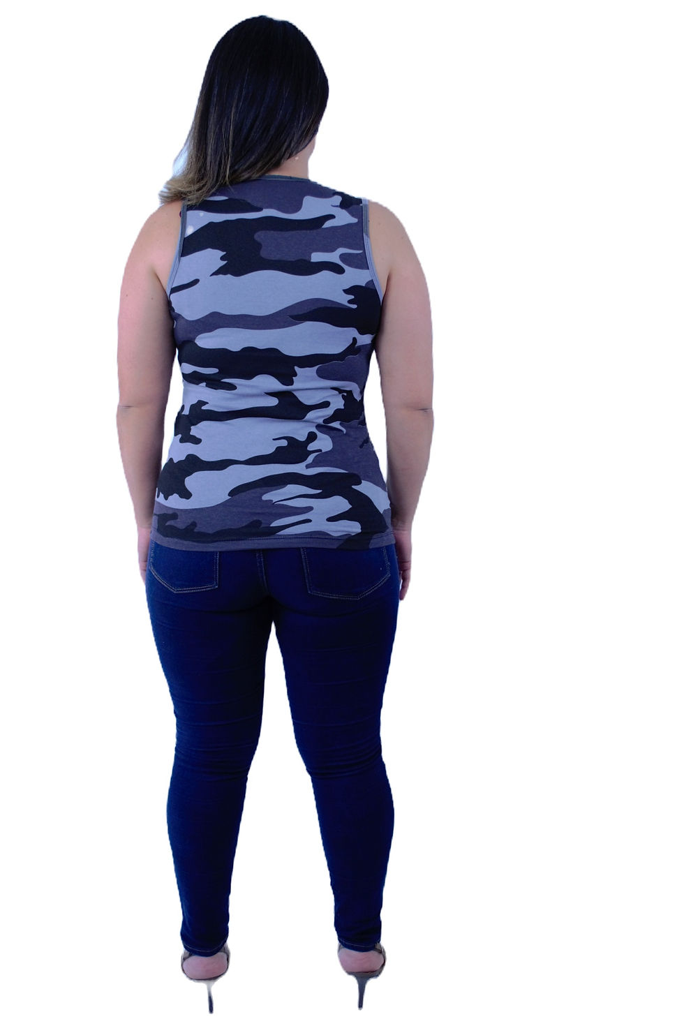 Miniatura: Regata camuflada azul, costas, therelli-moda