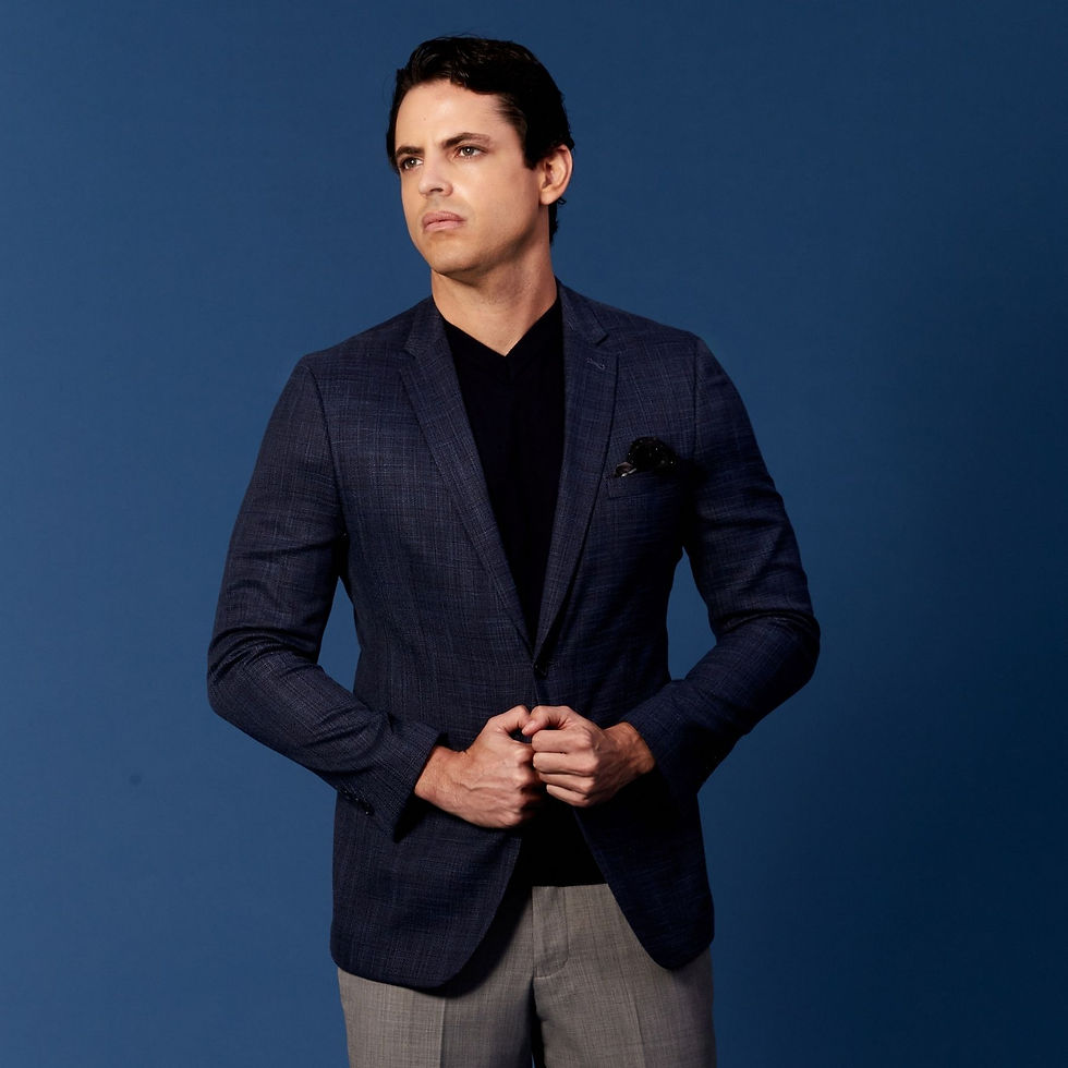 Blazer Mescla – Azul