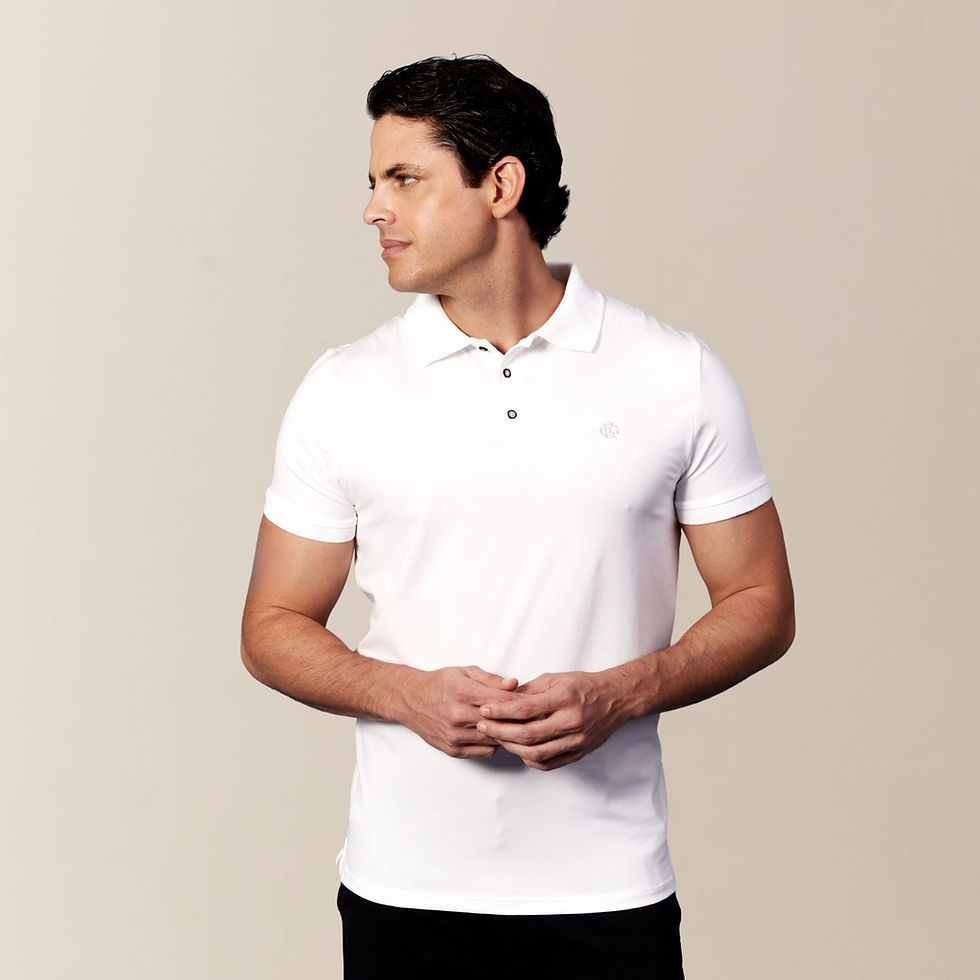 Polo Brasão Lisa – Branca