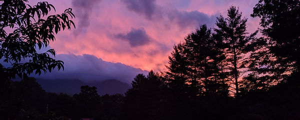 Sunset at the start of a Night Walk