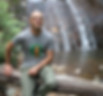Waterfall and guide Tal Galton