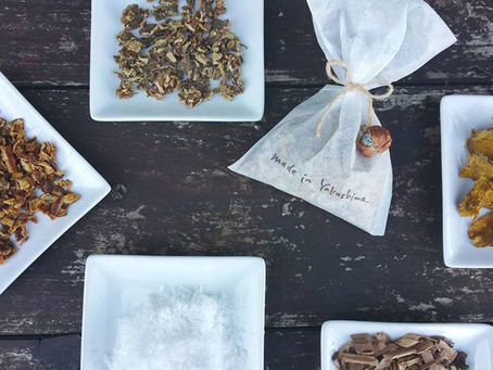 屋久島の塩とブレスチップでつくるお清めぽかぽかバスソルト