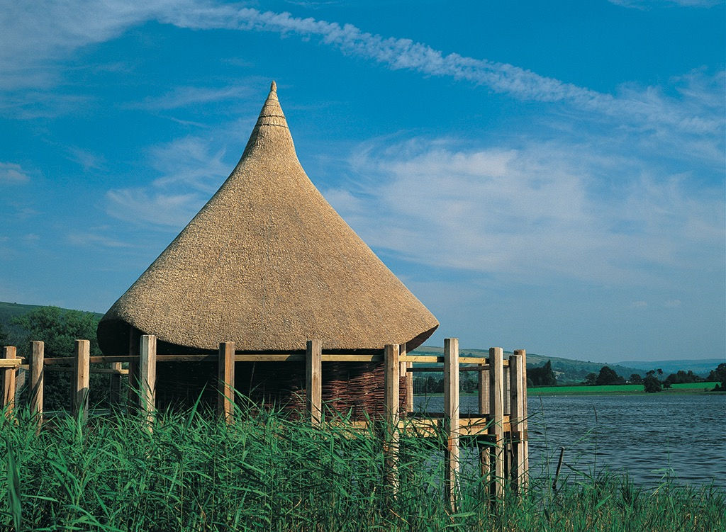 Crannog at Llangorse Lake, cycling holidays, Wales