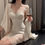 Thumbnail: 春夏新品法式纯欲性感吊带睡裙套装