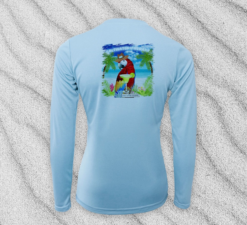 Thumbnail: Island Time Parrot Long Sleeve V-Neck