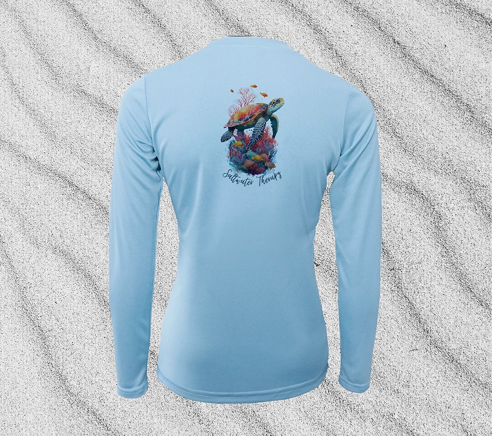 Thumbnail: Sea Turtle Coral Reef Long Sleeve V-Neck