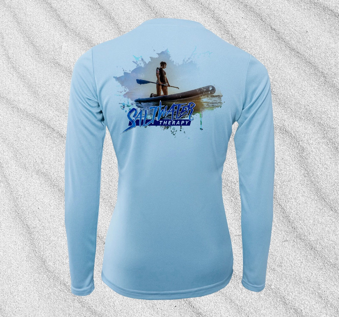 Make A Splash - SUP Girl Long Sleeve V-Neck