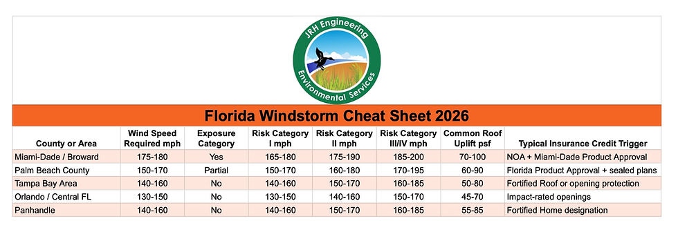 Florida Cheat Sheet