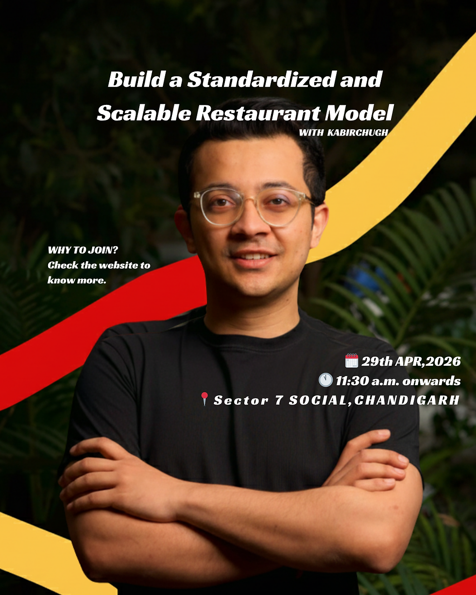 Build a Standardized and Scalable Restaurant Model by Kabir chugh (Chandigarh)