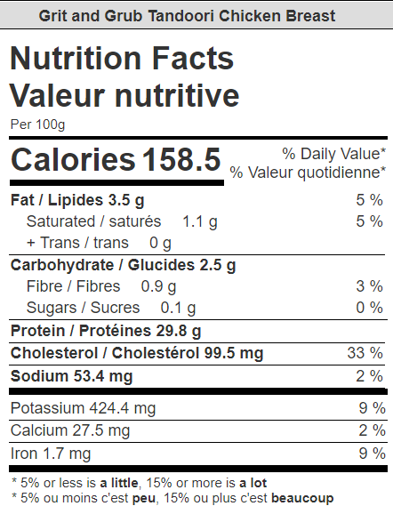 TANDOORI CHICKEN BREAST