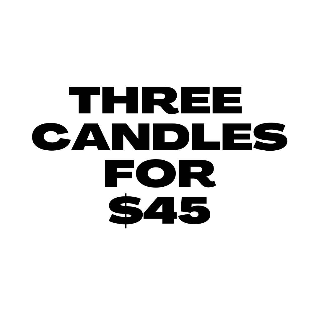Three Candles For $45