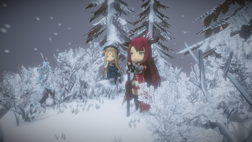 heroine in snow forest12