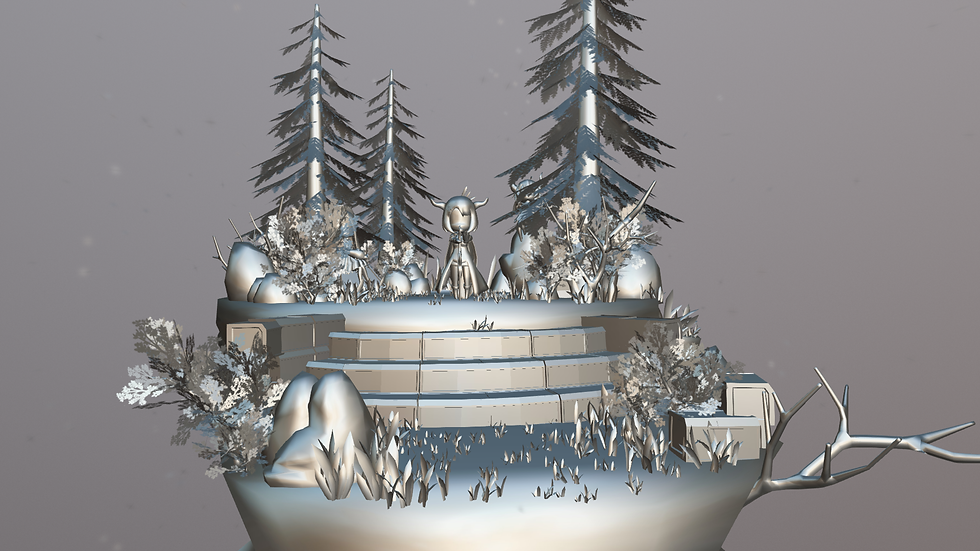 heroine in snow forest15