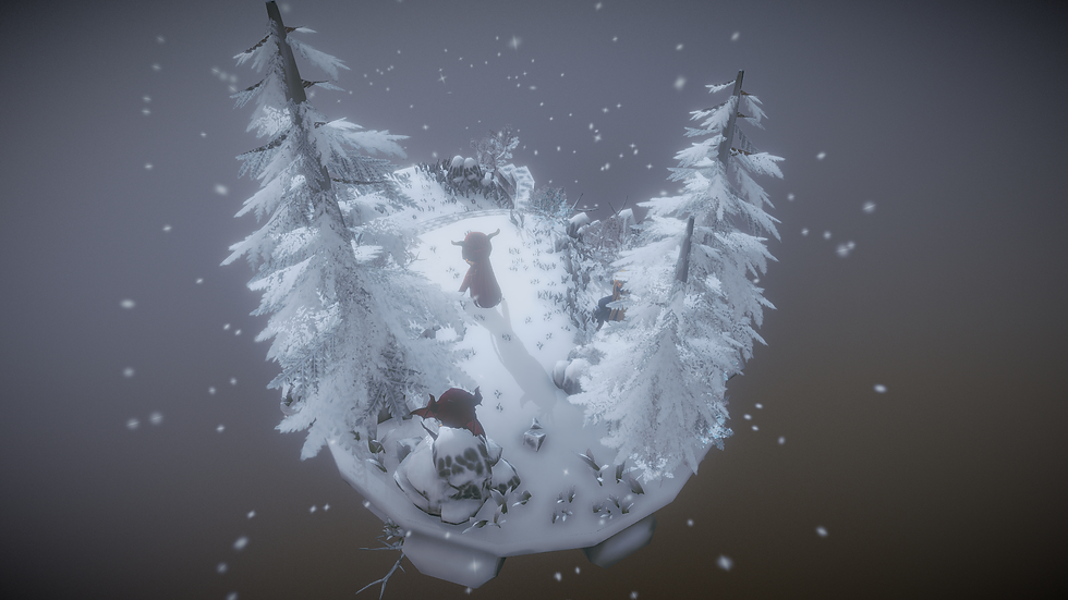 heroine in snow forest11