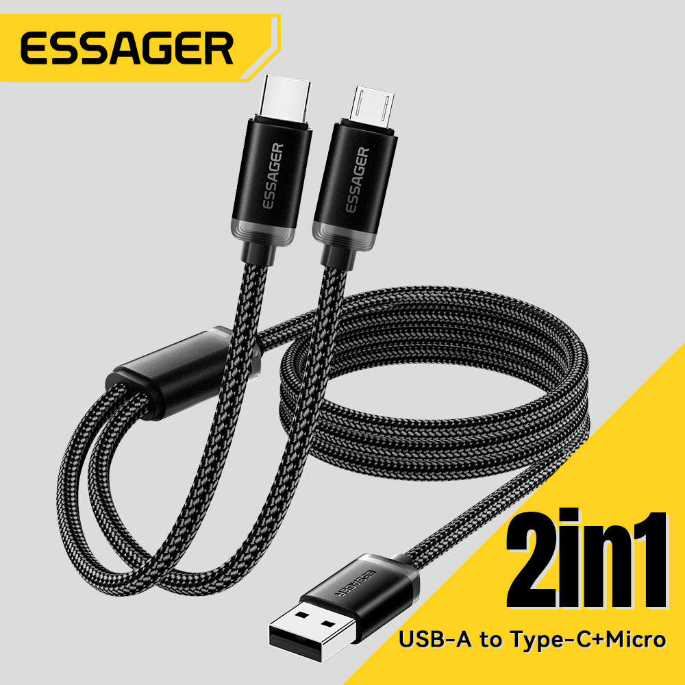 Cable 2 en 1 Essager: La Solucion Que No Sabia Que Necesitaba